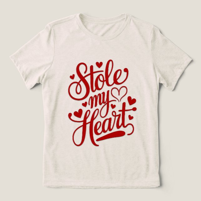 Heartstrings Attached Tri-Blend Shirt (Design Front)