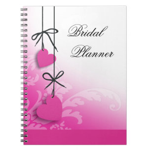 Heartstrings Bridal Planner fuschia Notebook