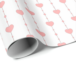Heartstrings in Pink Wrapping Paper