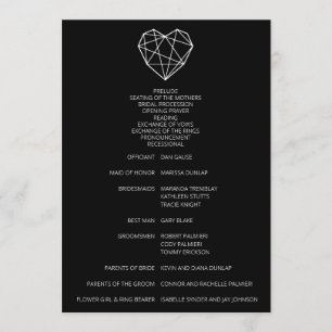 Heartstrings Wedding Program