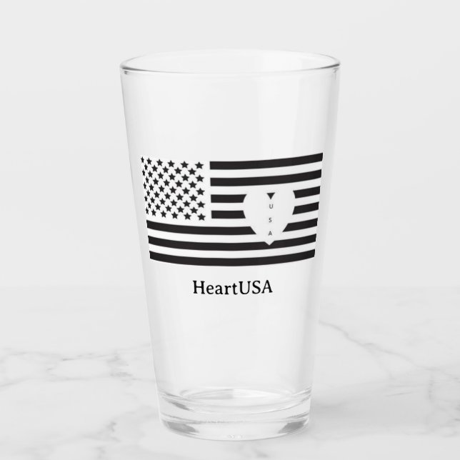 HeartUSA Grand verre à boire (Devant)