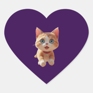 Heartwarming Cuteness – Paws That Melt Souls Heart Sticker