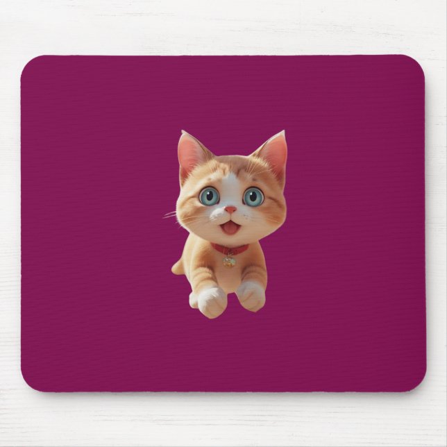 Heartwarming Cuteness – Paws That Melt Souls Mouse Pad (Front)