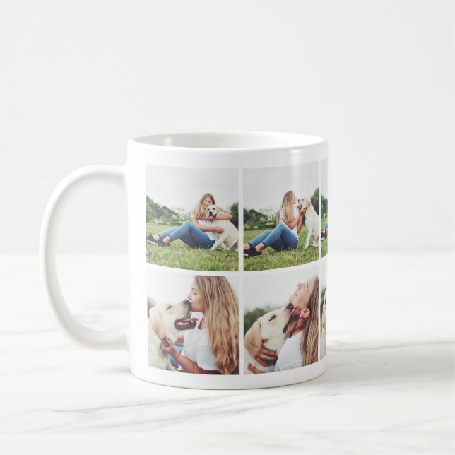 Heartwarming Dog Lovers Photo Collage Mug (Left)