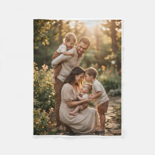 Heartwarming Family Moments In Nature Fleece Blank Blanket