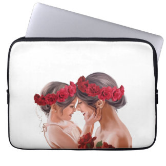 Heartwarming Floral Personalized Gift Laptop Sleeve