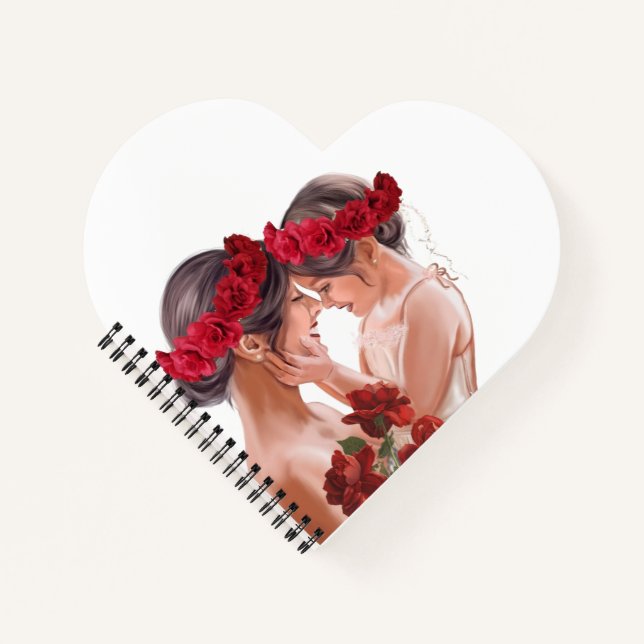 Heartwarming Floral Personalized Gift Notebook (Front)
