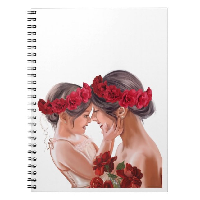 Heartwarming Floral Personalized Gift Notebook (Front)