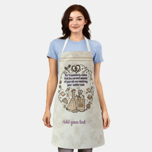 Heartwarming gift for mom apron