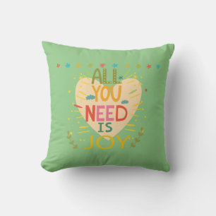 Heartwarming Kid Sayings Design Throw Pillow