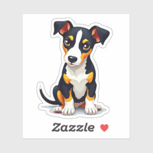 Heartwarming Manchester Terrier, Cubism Style,