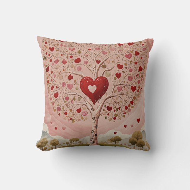 Heartwood Throw Pillow (Front)