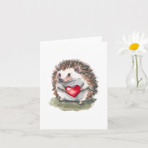 Hearty Hedgehog Greetings Card
