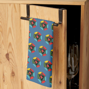 Hearty Portuguese Christmas baunle pattern Kitchen Towel