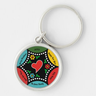 Hearty Portuguese Christmas Party and Gifts Keychain