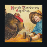Hearty Thanksgiving Greetings Magnet<br><div class="desc">These Thanksgiving Seasonal Decorations are a wonderful and festive addition to your season! Find more Festive Thanksgivings Designs on many items from matching stamps and stickers,  to labels,  cards,  invitations and just so much more!</div>