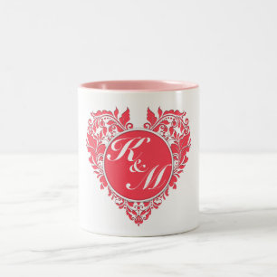 HeartyParty Two-Tone Coffee Mug