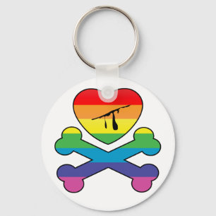 heartz and bones. keychain