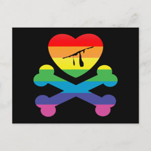 heartz and bones. postcard