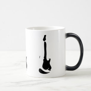 Heat Activated Appearing Guitar Mug