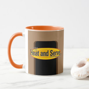 Heat and Serve Black Text Gfx Mug