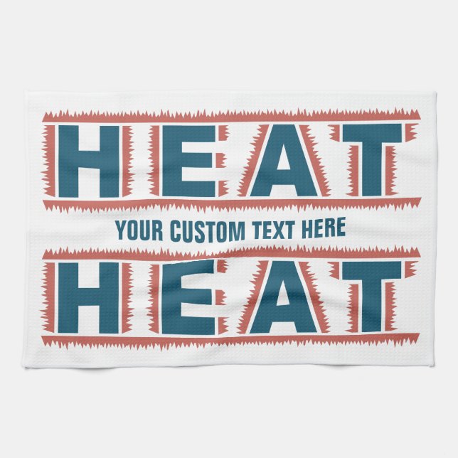 HEAT custom hand towel (Horizontal)