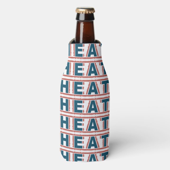 HEAT custom monogram bottle cooler (Bottle Front)