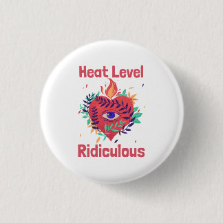 Heat Level Ridiculous Curry Lover 1 Inch Round Button