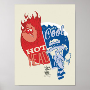 Heat Miser Hot Head & Snow Miser Mr. Cool Poster