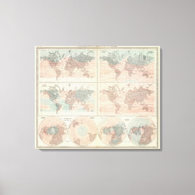 Heat over globe canvas print (Front)