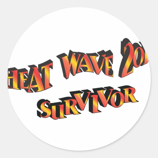 Heat Wave Survivor 2011 Bag Classic Round Sticker (Front)