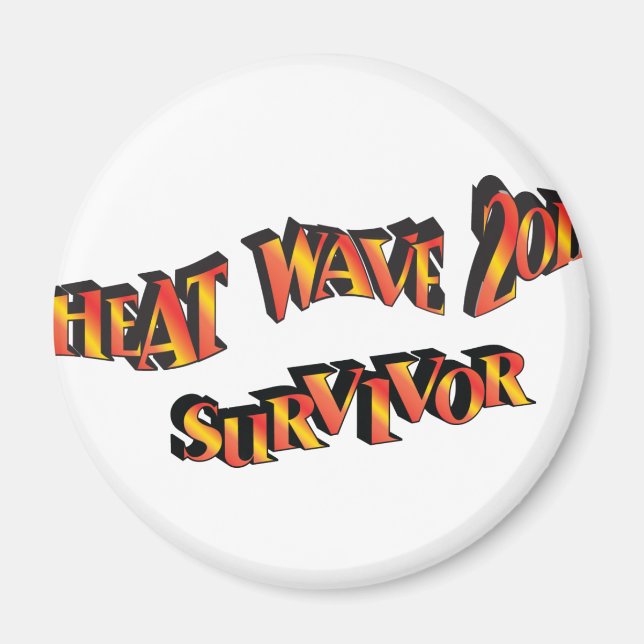 Heat Wave Survivor 2011 Bag Magnet (Front)
