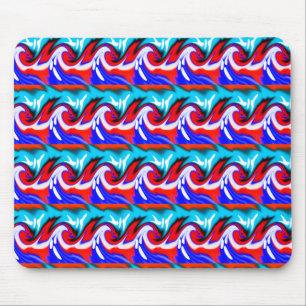Heat waves art mouse pad