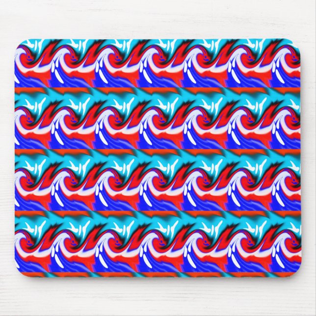 Heat waves art mouse pad (Front)