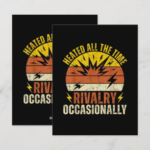 Heated All The Time Rivalry Occasionally Funny  Holiday Card