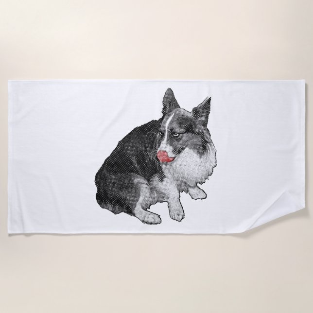 Heated Pool, Cherry Wink Beach Towel (Front)