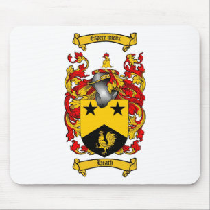 HEATH FAMILY CREST -  HEATH COAT OF ARMS MOUSE PAD