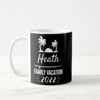 Heath Family Vacation Tropical Group Trip Beach Coffee Mug