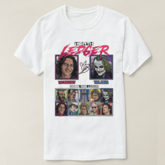 Heath Ledger Character Selection Retro Game Grid T-Shirt