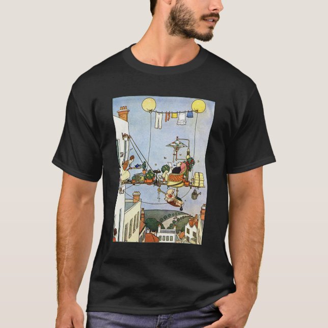 Heath Robinson. Illustration, Home Comforts W. Hea T-Shirt (Front)