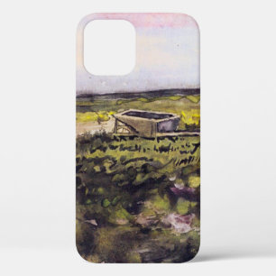 Heath with a Wheelbarrow by Vincent van Gogh iPhone 12 Case