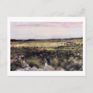 Heath with a Wheelbarrow, Vincent van Gogh Postcard