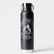 HeatHead White and Black Water Bottle