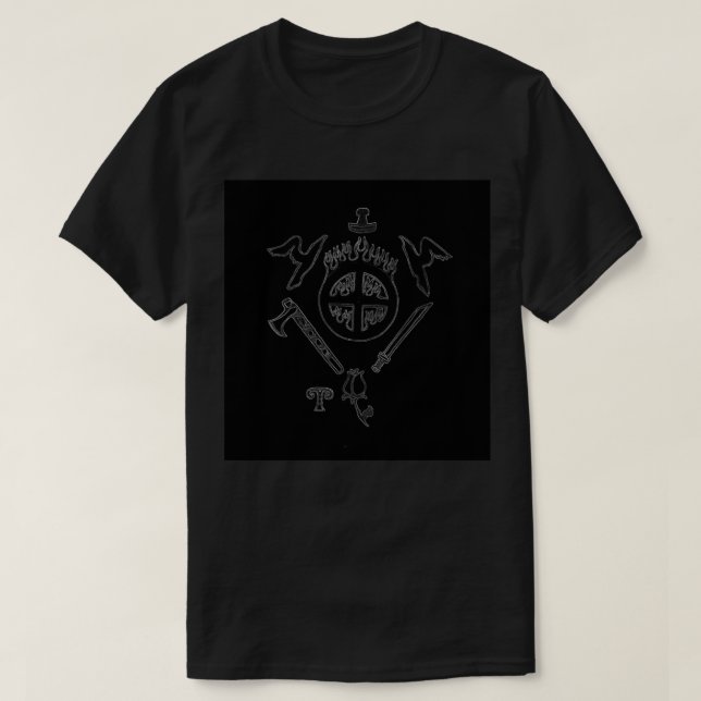 Heathen Pride T-shirt Noir (Design devant)