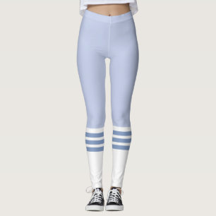 Heather Blue Leggings with Tube Socks
