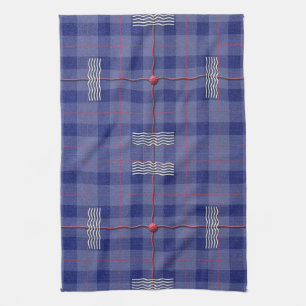 Heather Blue Plaid Kitchen Towel