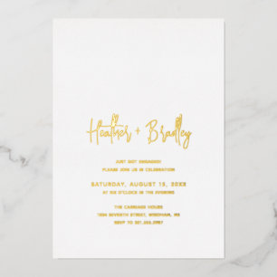 Heather Elegant Minimal Modern Engagement Party