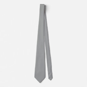 Heather Grey Solid Colour Customize It Tie