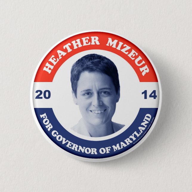 Heather Mizeur Retro Button (Front)