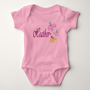 Heather, Name, With Kittens, Baby Bodysuit